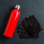 Набор "Heavy" перчатки 10 х15 х1 см, бутылка для воды 600 мл   3736981