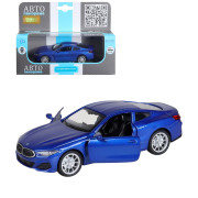 Машинка металлическая 1:44 BMW M850i Coupé, синий, откр. двери, инерция, в/к 17,5*12,5*6,5 см