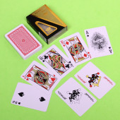 Карты игральные "Покер" 54шт пластиковые, в пластиковом футляре