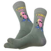 Дизайнерские носки серии Весело и вкусно &quot;Авокадо, типа пончик&quot; р-р 38-43 (серо-зеленый)