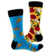 Дизайнерские носки серии Нескучная пара &quot;Ужин в итальянском стиле&quot;, р-р 38-44 (оранжевый, синий)