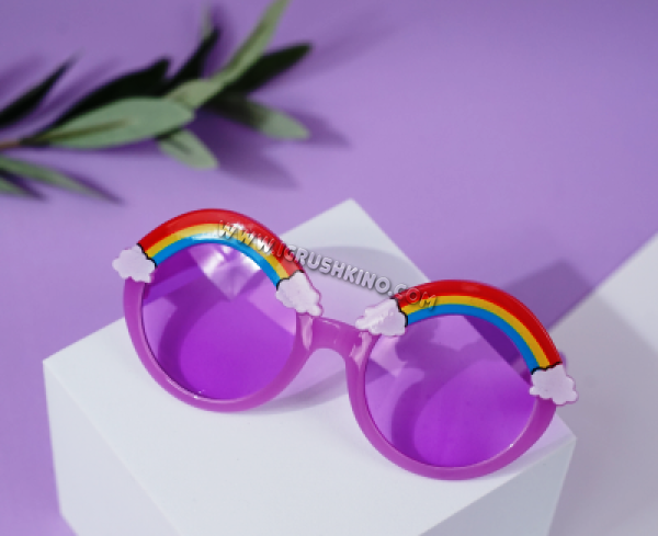 Солнцезащитные очки с чехлом "Rainbow" purple