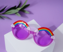 Солнцезащитные очки с чехлом &quot;Rainbow&quot; purple