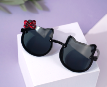 Солнцезащитные очки с чехлом &quot;Kitty&quot; black