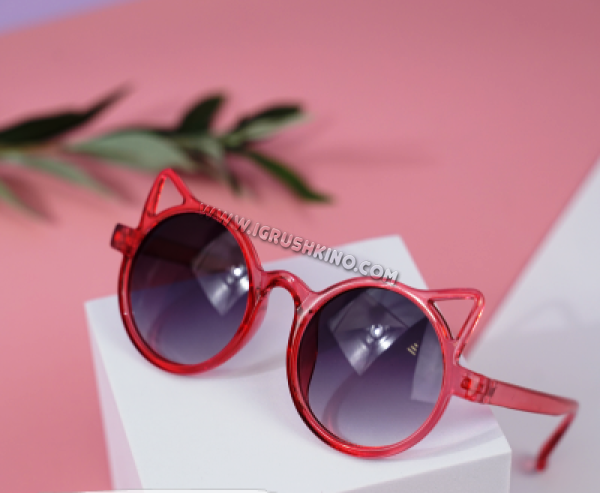 Солнцезащитные очки с чехлом "Cat" red