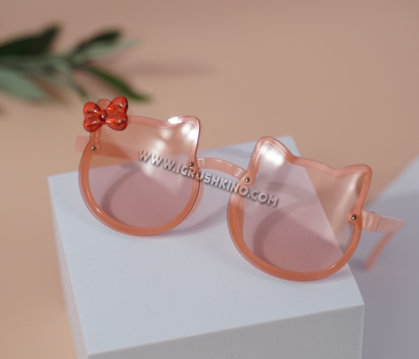 Солнцезащитные очки с чехлом "Kitty" pink