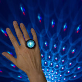 Световой прибор "Диско-кольцо", 3х2.5 см, цвет микс, RGB 5254648
