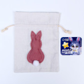 Мешок для подарков "Кролик" 19х14,5 см, цвет МИКС    7642230