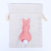 Мешок для подарков "Кролик" 19х14,5 см, цвет МИКС    7642230