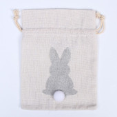 Мешок для подарков "Кролик" 20х15 см, цвет МИКС    7642229