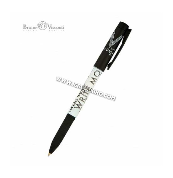 Ручка масл. шар. BV FreshWrite "Sketches Black & White" 20-0214/45 синяя,0,7мм