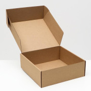 Коробка самосборная, крафт, 27 х 27 х 9,5 см 6914773