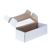 Коробка самосборная, с окном, белая, 16 х 35 х 12 см   4145843