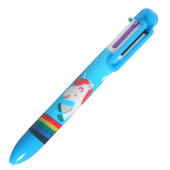 Ручка шариковая автоматическая 6-ти цветная МИКС (штрихкод на штуке)  4356407