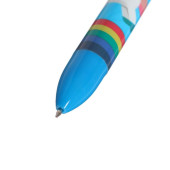 Ручка шариковая автоматическая 6-ти цветная МИКС (штрихкод на штуке)  4356407