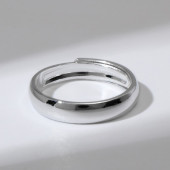 Кольцо "Классика" гладкое, цвет серебро, безразмерное   7842218