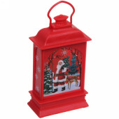 Сувенир с подсветкой "Новогодняя лампа с Дедом Морозом" 12,5*6,5 см, Красный