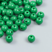 Бусины пластик "Лесная зелень" глянец набор 25 гр d=0,8 см   9424543