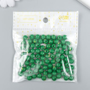 Бусины пластик &quot;Лесная зелень&quot; глянец набор 25 гр d=0,8 см   9424543