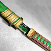 Сувенир деревянный &quot;Нож Танто&quot;, в ножнах, зеленый 9762270