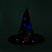 Карнавальная шляпа "Колдунья" с диодами, черный   6916755