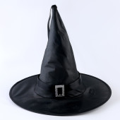Карнавальная шляпа "Колдунья" с диодами, черный   6916755