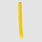Локон накладной искусственный 50(±5)см волос прямой матт 5гр на заколке жёлтый QF   5403356