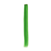 Локон накладной искусственный 50(±5)см волос прямой матт 5гр на заколке зелёный 15С#  7436004