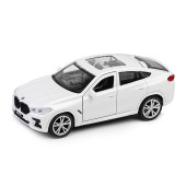 Машина металл BMW X6 12 см, (двери, багаж, белый) инер, в коробке