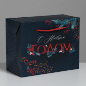 Пакет-коробка «Новогодние сумерки», 23 × 18 × 11 см 4922090