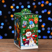 Подарочная коробка "Почта Деда Мороза" зеленая 15,5 х 12 х 8 см 9865393