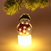 Сувенир с подсветкой "Снеговичок" 8*3,5 см