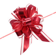 Бант для оформления подарка &quot;Изящный подарок&quot; 5 см, d=15 см, Красный