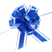 Бант для оформления подарка "Изящный подарок" 5 см, d=15 см, Синий