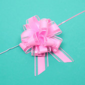 Бант для оформления подарка "Чудо" 5 см, d=15 см, Розовый