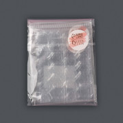 Клеевые пластины д/накладн ногтей 24шт на листе (фас 6листов  цена за лист ) прозр накл QF   9873227
