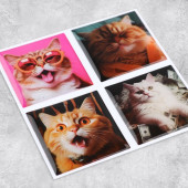 Объемные 3D стикеры на телефон «Коты», 4 шт, 3 × 3 см   10084322