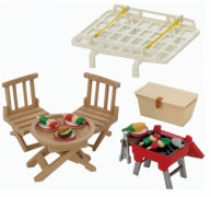 Игровой набор "Семейный пикник" с багажником для красного автомобиля